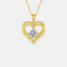 Load image into Gallery viewer, 1.2 Carat Moissanite 925 Sterling Silver Heart Necklace