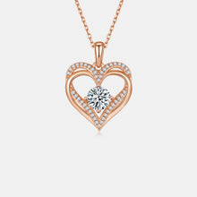 Load image into Gallery viewer, 1.2 Carat Moissanite 925 Sterling Silver Heart Necklace