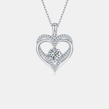 Load image into Gallery viewer, 1.2 Carat Moissanite 925 Sterling Silver Heart Necklace